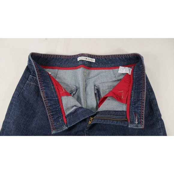Tommy Hilfiger Blue Denim Jeans Trousers Straight Leg Womens Size 14 - Picture 2 of 10
